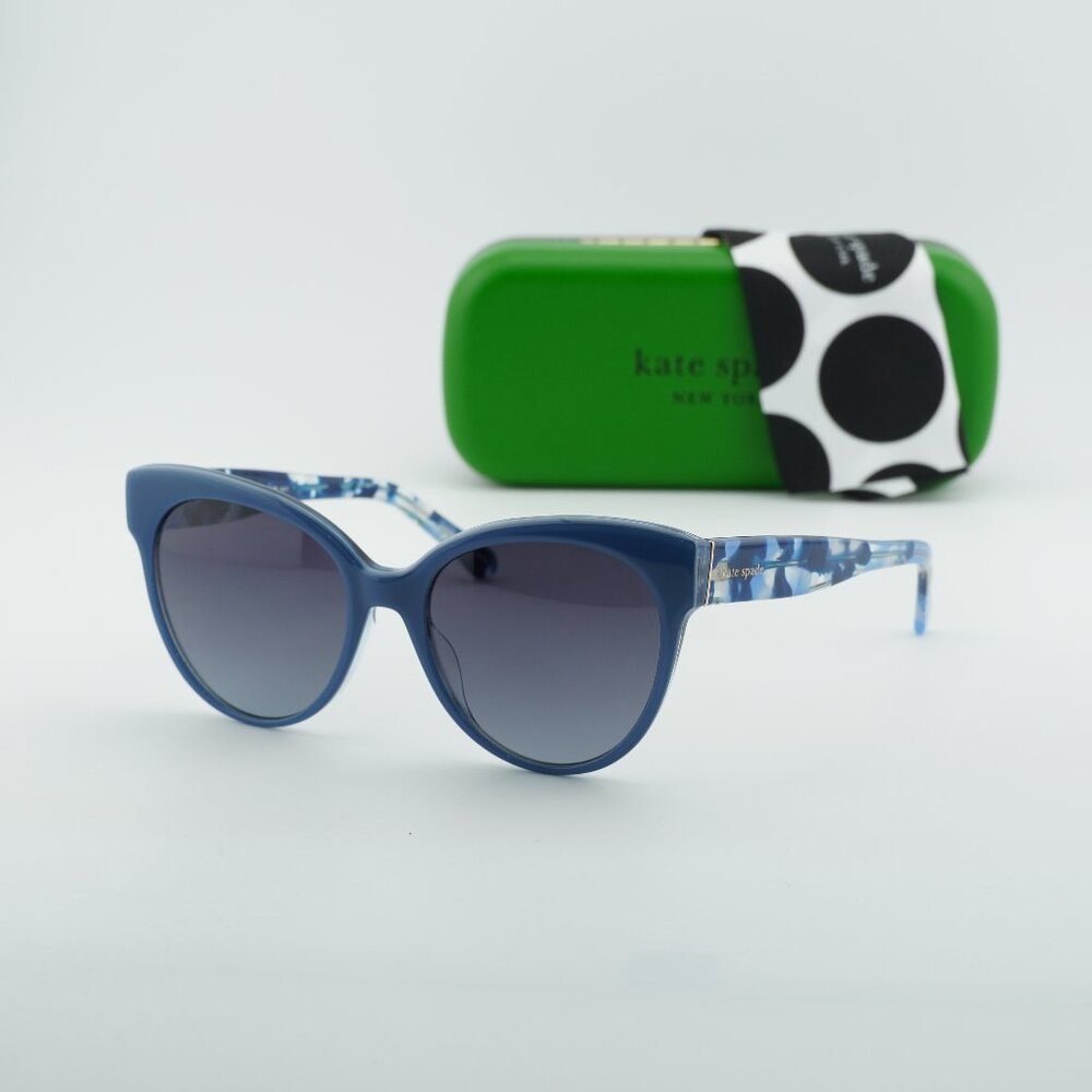 Kate Spade AUBRIELLA/G/S 0PJP 9O Cat Eye Sunglasses - Blue/Grey